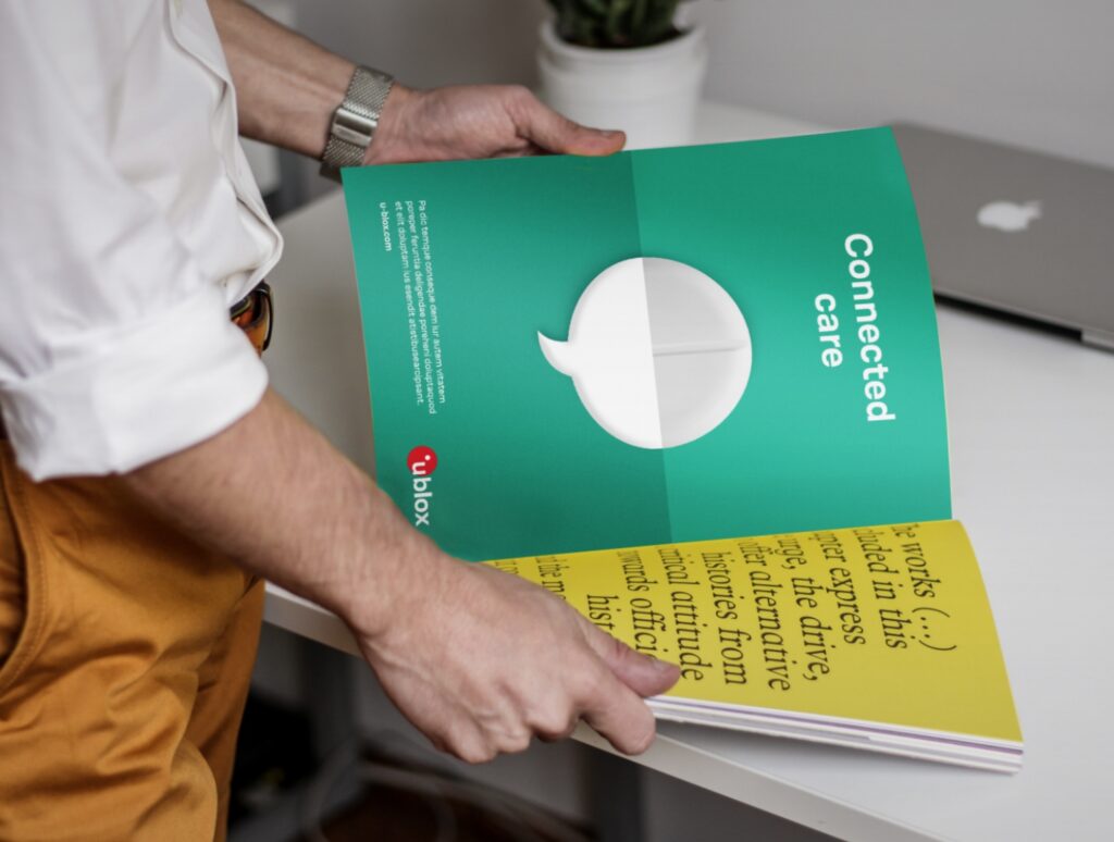 Ublox ad campaign booklet